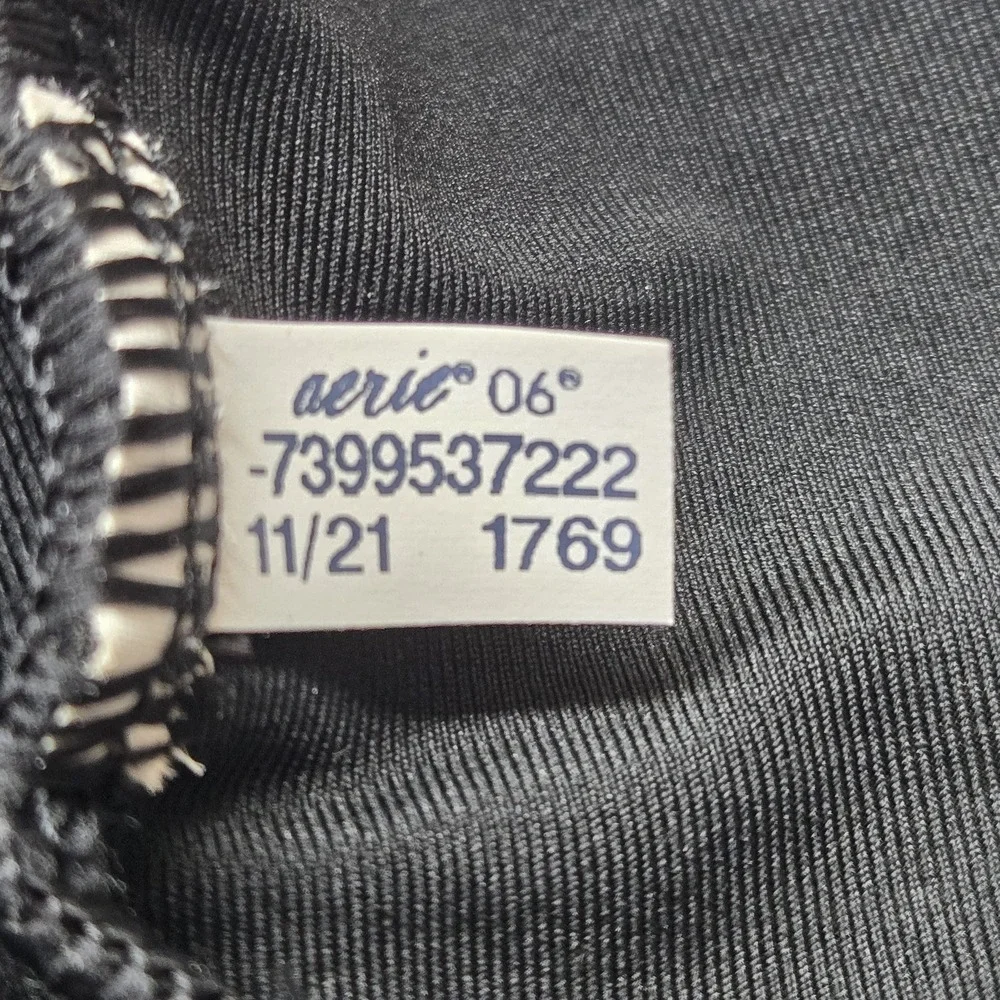 Aerie Women Bra XL‎ Black Scoop Adjustable Strap Bralette Wireless